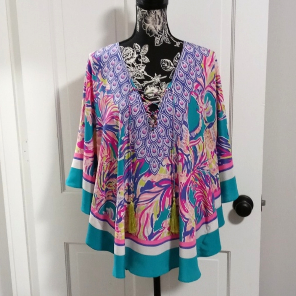 🦄VERY HTF Lilly Pulitzer🦄 - Lettie Silk Top